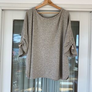 Max Studio Gray Knit Top
